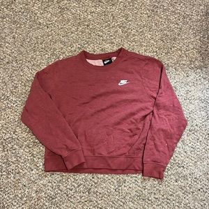 Red Nike crewneck